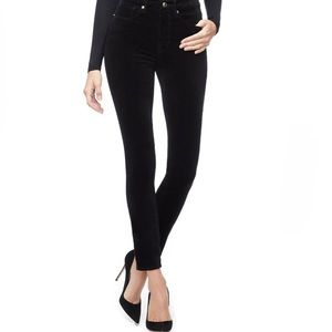 Good American Black Velvet Good Leg Crop Jeans